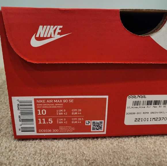 Nike Air Max 90 SE Running Club DC9336-300 Sz 10- Brand New! - Picture 6 of 6